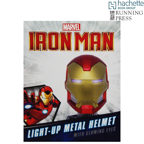 Running Press Marvel Iron Man Light Up Metal Helmet with Glowing Eyes